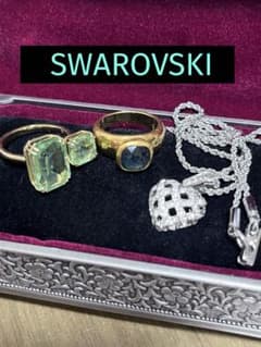 SWAROVSKI リング2点＆ネックレスセット 傷ありのサムネイル