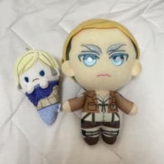 進撃の巨人　エルヴィン・スミス　ぬいぐるみ　2点セット
