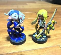 [중고] 스플라툰 amiibo 슬리미 연합 후우카 잉크 링