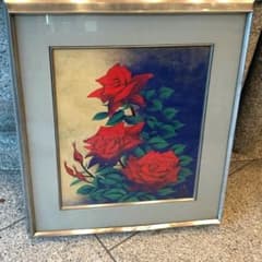 日本画 冨澤順平 薔薇の花のサムネイル