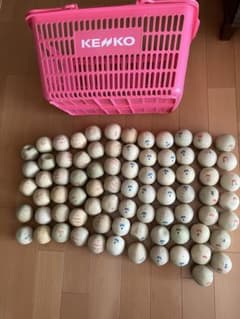 中古）ソフトテニスボール78球まとめ売り 練習用 カゴ付 - メルカリ