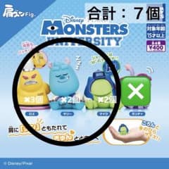モンスターズインク　肩ズンFig. ガチャガチャ　まとめ売りのサムネイル