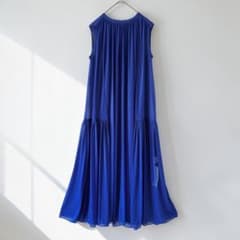 allureville　エスパンディギャザーワンピース　ネイビー ノースリーブ allureville エスパンディギャザーワンピース ブルー ノースリーブ