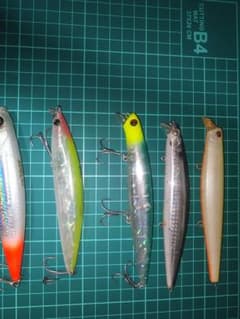 シーバス用ミノー ルアー 5本匹セットのサムネイル