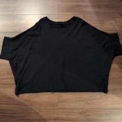 ブラック ドルマンスリーブ 半袖Tシャツのサムネイル