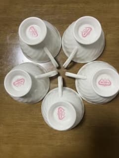 NARUMI ナルミ ティーカップ＆ソーサー 5客セット 金彩 レリーフ 極美品のサムネイル