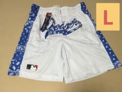 ロサンゼルス ドジャース バスケットパンツ　L ロサンゼルス ドジャース バスケットパンツ L - メルカリ