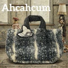 あちゃちゅむ×Disney バンビ&うさぎ　バック 希少 あちゃちゅむムチャチャ DISNEY バンビ フェイクファー トート