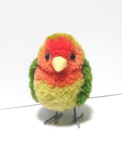 コザクラインコ　インコ　ぽんぽん　ぬいぐるみ　置物のサムネイル