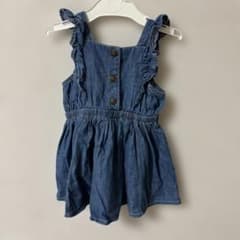 ブリーズ　breeze デニムジャンパースカート　ワンピース　90