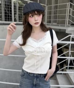 レース切替半袖Tシャツ RAY CASSINのサムネイル