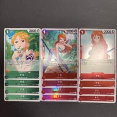 赤緑ルフィ デッキパーツ ナミまとめ ワンピースカード - メルカリ