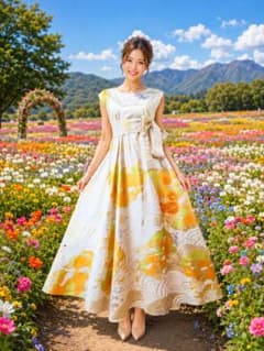 NW12着物リメイクワンピース着丈113センチ身幅52センチ正絹 振袖ワンピースリメイク 正絹 着丈128センチ身幅52センチ ボートネック