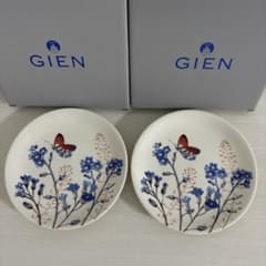 Gien ジアン アズール カナッペプレート 2枚セット - メルカリ