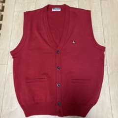 Munsingwear 赤 Vネック カーディガンのサムネイル
