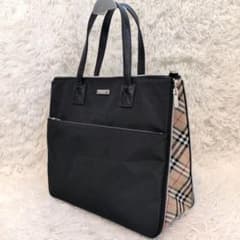 〇美品〇BURBERRY BLUE LABELトートバッグ ノバチェック 拡張 - メルカリ