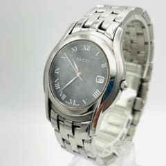 美品】GUCCI 5500M メンズ時計 ブラック文字盤 デイト - メルカリ