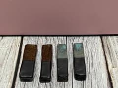 ハンドメイド（作家陶器）箸置き 4個セット モダンデザインのサムネイル