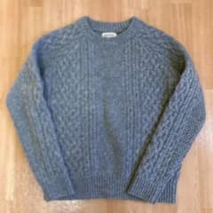 美品✨BEAMS BOY ケーブルニットセーター グレーのサムネイル