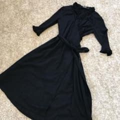 DKNY ジャージーカシュクールワンピースのサムネイル