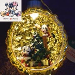 【レア 海外限定品】ディズニー ミッキーとミニーの✴️光るクリスマスオーメント
