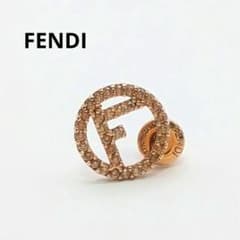 フェンディ FENDI エフイズ ラインストーン ピンクゴールドカラー