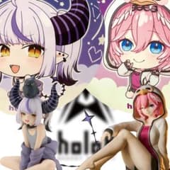 ホロライブ　ラプ様&ルイ姉　フィギュア&クッション