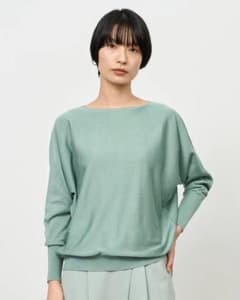 【はるとら様専用】ソージュ　soeju シルクコットンボートネックニットのサムネイル