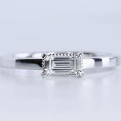 Pt950 LUCIE ダイヤモンド 0.14ct バゲットカット リング - メルカリ