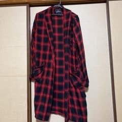 トッティー様専用赤チェックのロングシャツのサムネイル