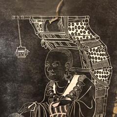 掛け軸￼￼ 玄奘法师像￼(￼『般若心経』の翻訳者) 民国二十二年(1933年)作 タイムセール ￼￼掛け軸￼￼ 玄奘法师像 民国二十二年(1933年