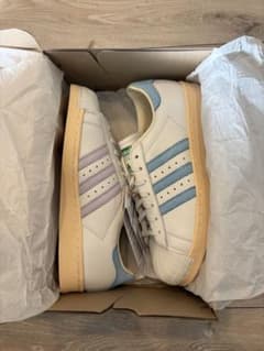 adidas Superstar ホワイト/ブルー/パープル新品未使用　レザーのサムネイル