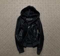 opium darkwear black lamb skin jacket 3 - メルカリ
