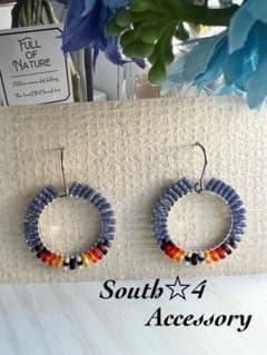 デリカビーズ⭐︎ネイティヴフープピアス♡51のサムネイル