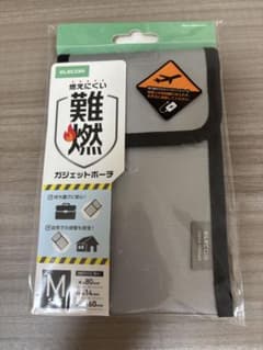 ELECOM 難燃ガジェットポーチ Mサイズ BMA-MBP01MGYのサムネイル