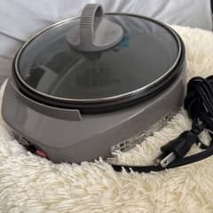 【yuki様専用】電気式卓上プレート　ホットプレート　　蓋付き　説明書付きのサムネイル