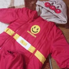 ゆうにゃん様専用！30日まで取り置きアンパンマン！新品★防寒つなぎ95のサムネイル
