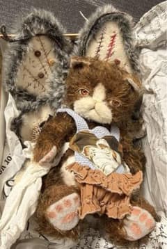 ユニークな蝶猫さん アーティストベア テディベア 海外作家様 ハンドメイド ユニークな蝶猫さん アーティストベア テディベア 海外作家様