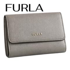 FURLA 三つ折り財布 グリーン コンパクト 人気のサムネイル