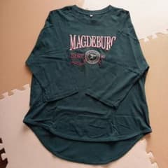 MAGDEBURGプリント五分袖Tシャツ LLサイズ ダークグリーンのサムネイル