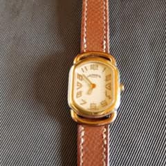 エルメス　HERMES 　　アナログ腕時計 ゴールド/ブラウンのサムネイル