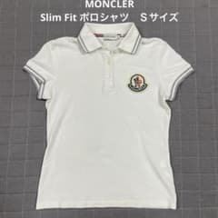 MONCLER ホワイト Slim Fit 半袖ポロシャツ Sサイズ - メルカリ