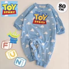Toy Story Romper Coverall Long Sleeve Disney Light Blue Baby 80