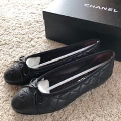 美品！CHANELフラットパンプス 37.5のサムネイル