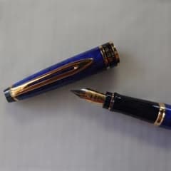 廃版美品WATERMAN 万年筆エキスパート ブルー マーブルFニブ フランス