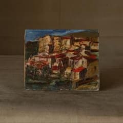 油彩画 風景画 厚塗り アンティーク 骨董 古道具 - メルカリ