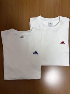 アディダス 白Tシャツ 綿100% Mサイズ 2枚セットのサムネイル