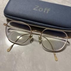 Zoff ゾフ オーバル型 メタルフレーム メガネ 度入りのサムネイル