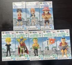 ワンピース　エニエスロビー　麦わら一味セット ワンピース ワーコレ エニエスロビー1＆2 麦わらの一味セット +旗