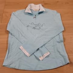 [adabat] Women's Golf Wear ☆ Half-Zip Long Sleeve Polo Shirt, Size M ☆
